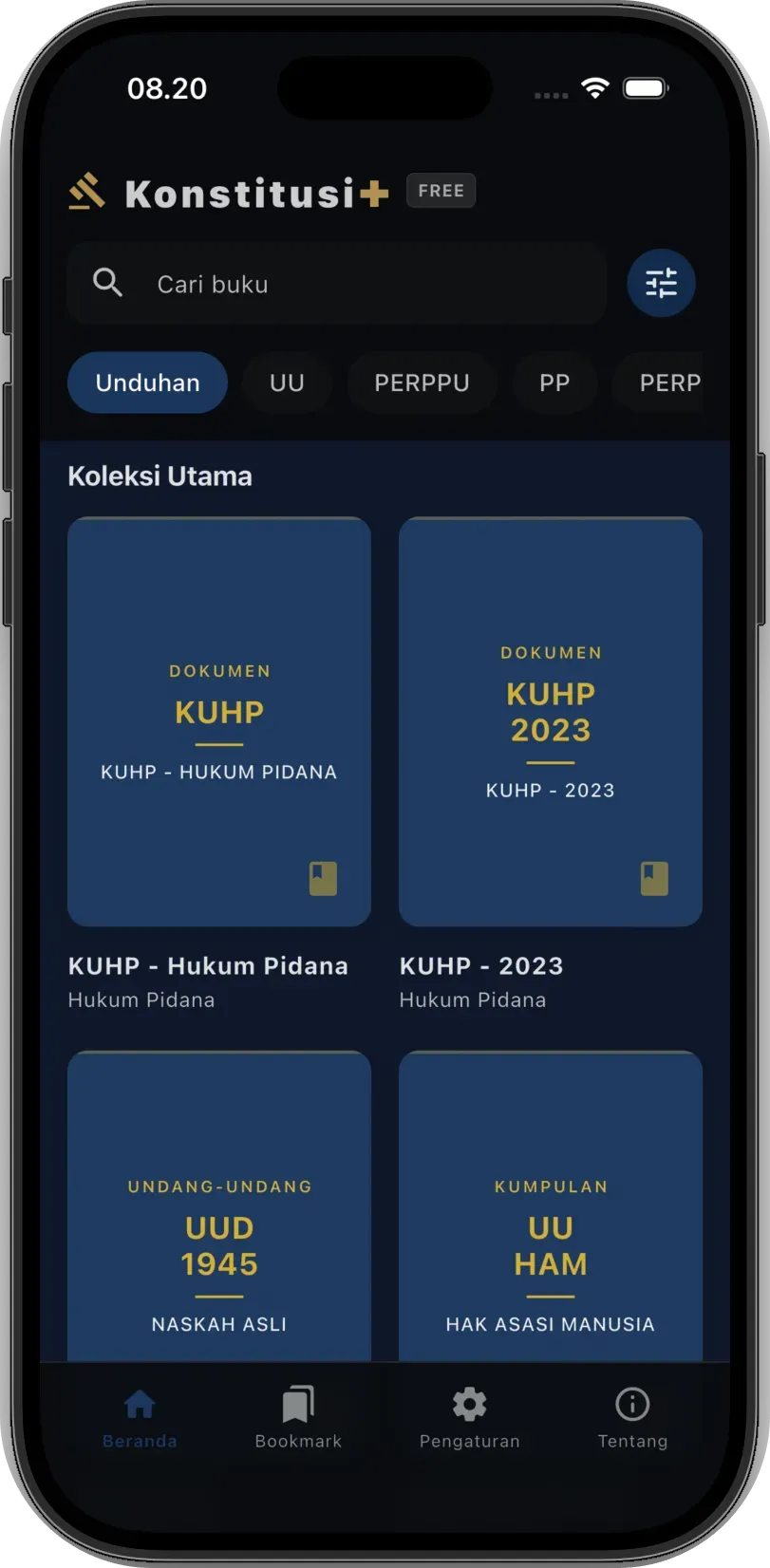 Koleksi & Pencarian