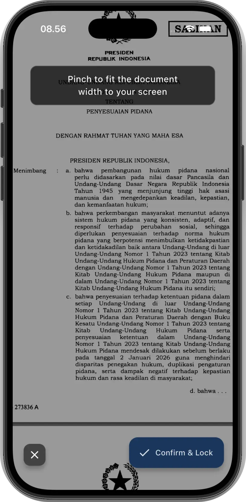Kunci Zoom Stabil